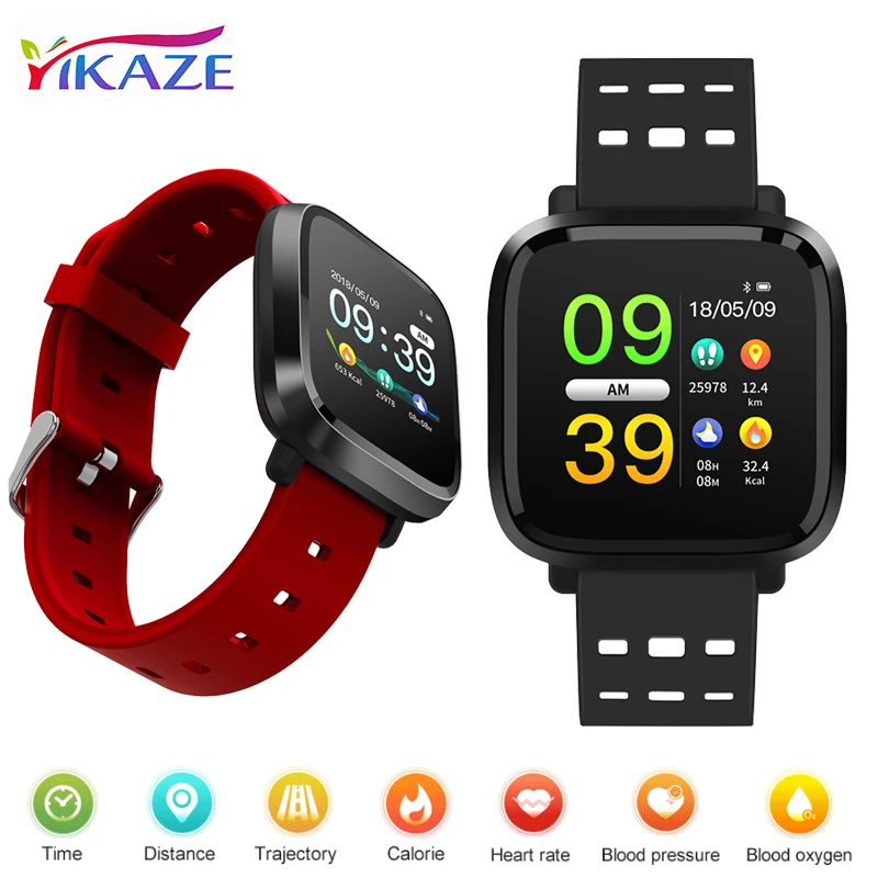 

Sports Fitness Tracker Smart Wristband Heart Rate Monitor Smart Band Calories Waterproof IP67 Bracelet Fashion Watch For IOS Mi
