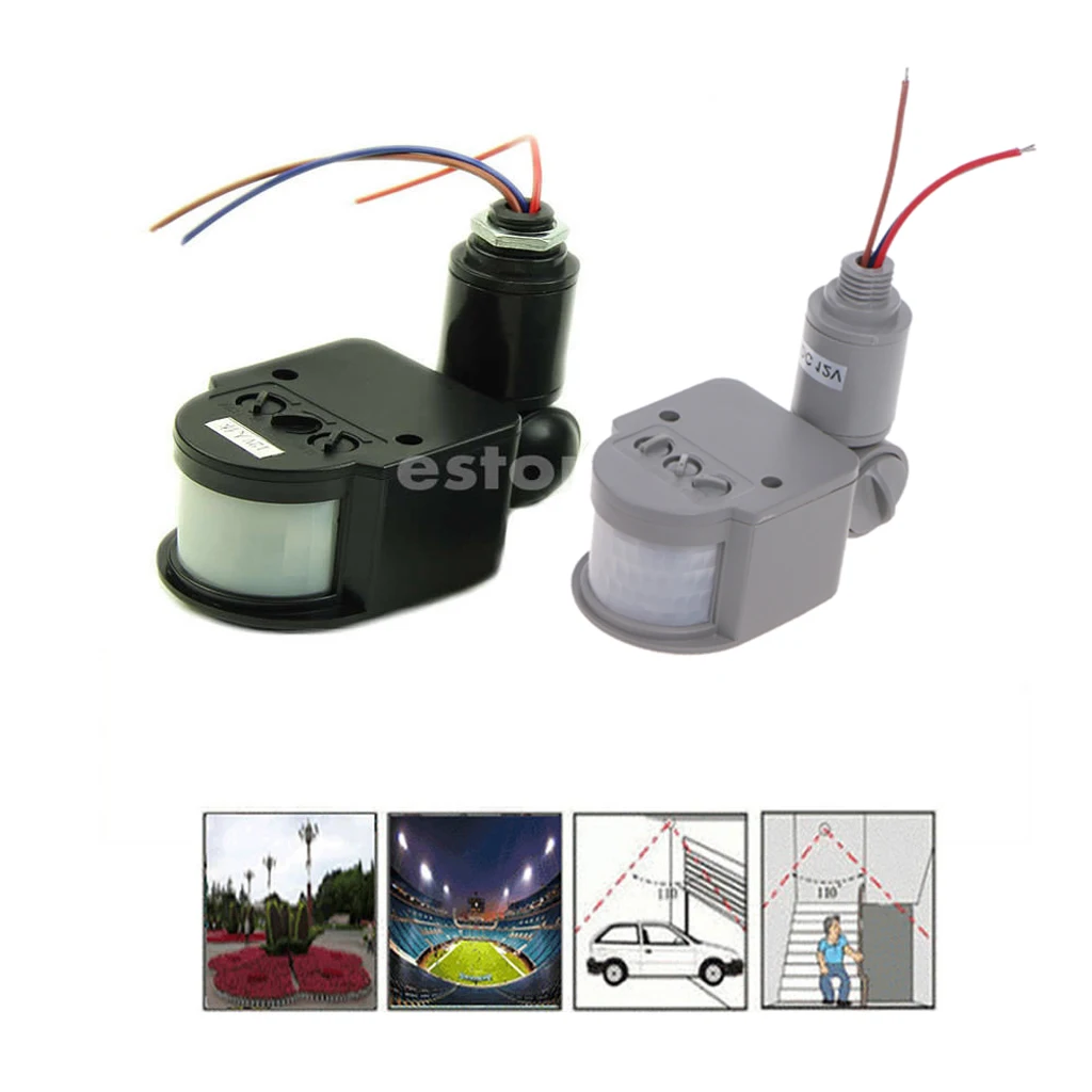 

For 12M 12V Security PIR Infrared Motion Sensor Detector Wall LED Light Outdoor RF 140 Degree Promotion