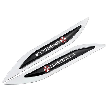 

Car Fender Side Sticker For Skoda Octavia A7 Audi A6 A5 Q5 Alfa Romeo 159 Opel Astra Mazda Cx-5 Metal Umbrella Decoration Emblem