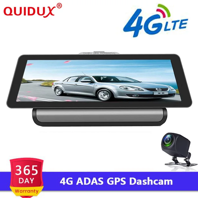 Best Value QUIDUX 10 Inch 4G Android Car DVR FHD 1080P Video Camera GPS Navigation ADAS Full HD Camcorder Bluetooth WiFi Dual lens Dashcam Best Value QUIDUX 10 Inch 4G Android Car DVR FHD 1080P Video Camera GPS Navigation ADAS Full HD Camcorder Bluetooth WiFi Dual lens Dashcam