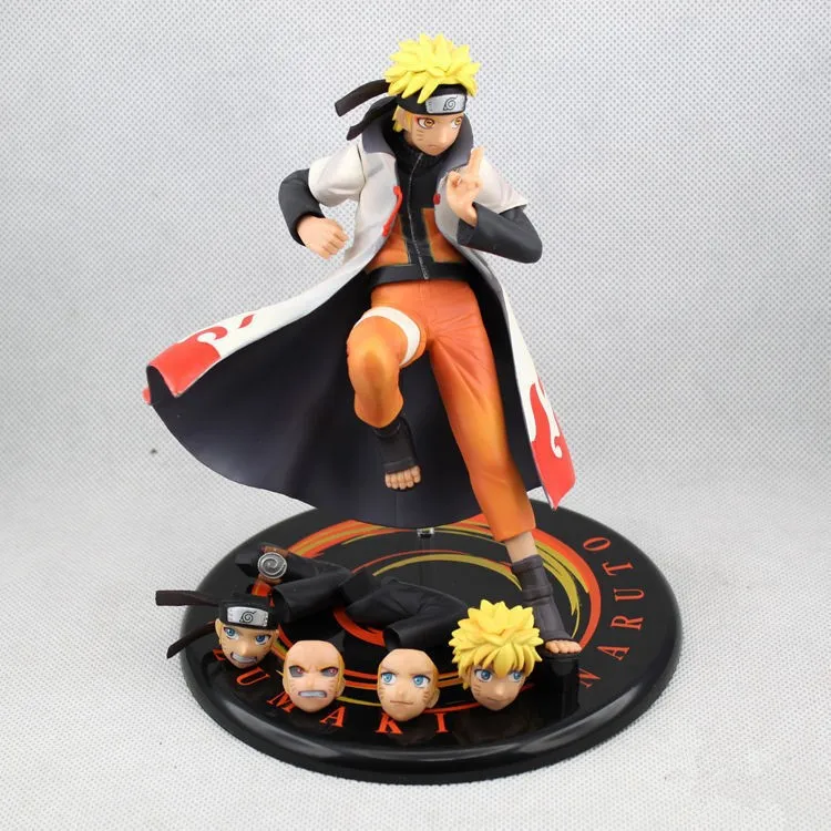 17cm Anime Naruto Uzumaki Naruto Heads Hands Exchange PVC Action Figure ... - 17cm Anime Naruto Uzumaki Naruto HeaDs HanDs Exchange PVC Action Figure Collection MoDel Toy Figure Doll