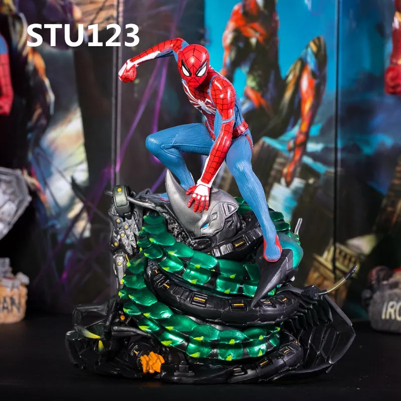 

New Arrival The Avengers PS4 Game Greater Spider-Man Statue Surprise Superhero Model Birthday Gift Figure Statue Toy Box N623