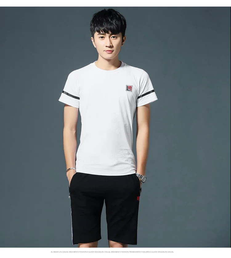 

Alharbi Ready stock 2019 Summmer Clothing Suits Sport Short Sleeve and Short for Men's
