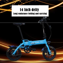 Складной электрический велосипед 240 Вт портативный мини-Вождение литиевая батарея электрический автомобиль светодиодный фара