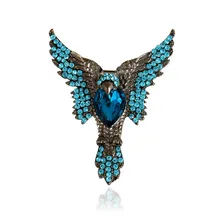 Animal Bird Scarves buckle Sweater Accessories Simple Delicate Christmas gift Crystal Brooches Golden Plated Shape Brooch pins
