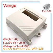 Рекламным пакетом закачиваемая форма IP65 Водонепроницаемый ABS пластиковый корпус с 4 шт. PG7 водонепроницаемый разъем 90*85*40 мм
