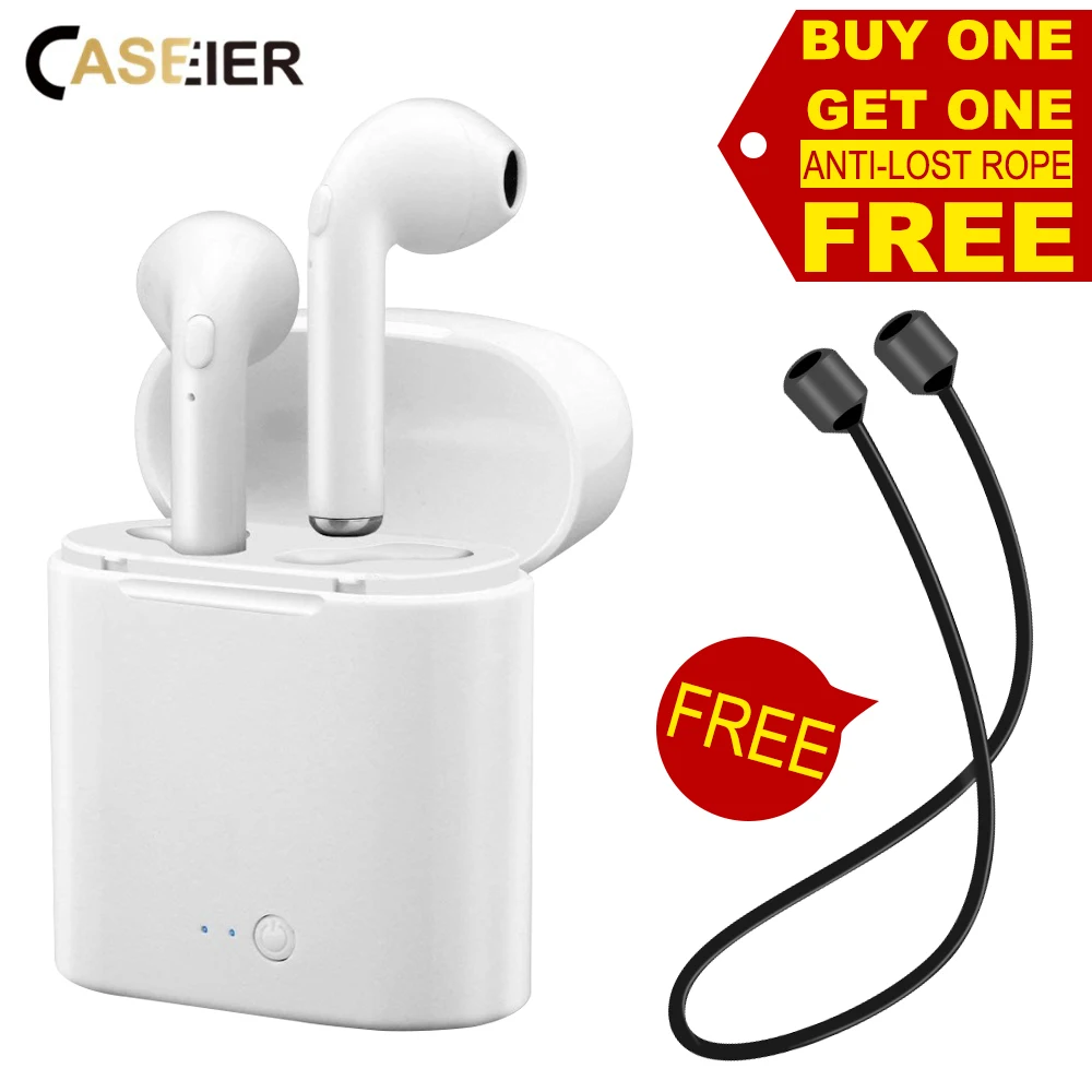 CASEIER I7S Wireless Bluetooth Earphone HIFI Wireless Earphones With Charging Box Case Auriculares bluetooth inalambrico Headset