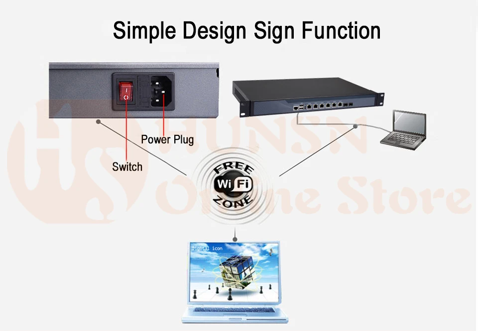 Firewall Mikrotik Pfsense Router PC 3855U G2020 I3 3220 I5 3470 I7 3770 HUNSN RS10 (05)
