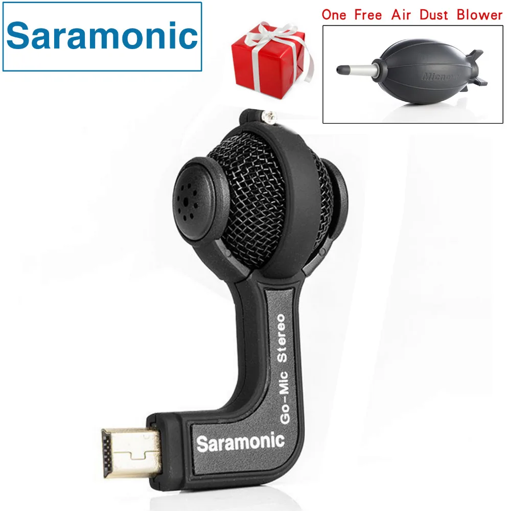 Saramonic gomic Профессиональный мини двойной X/Y стерео мяч конденсаторный микрофон для