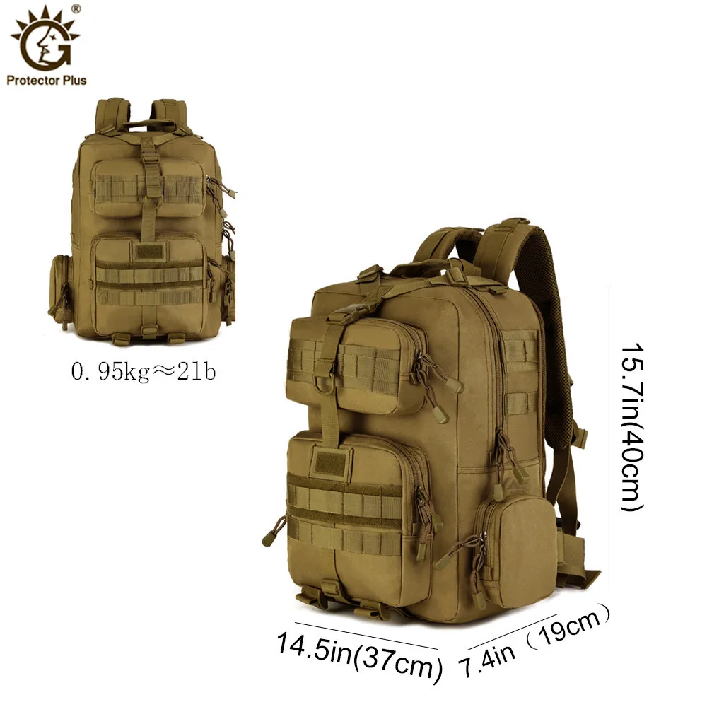 Ejército Militar Mochila táctica 30L Mochila Militar 14 pulgadas portátil Mochila acampar al aire libre senderismo camuflaje Bolsa Tatica - 5