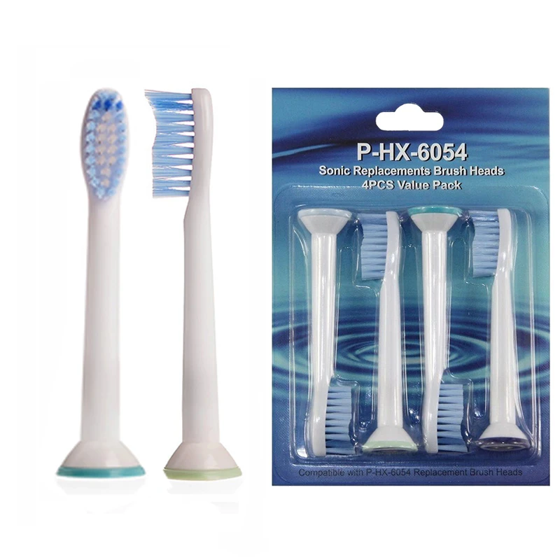 Best Electric Replacement Brush Heads For Philips Toothbrush Blue Soft Bristles Diamondclean HX6054 P-HX-6054 | Бытовая техника