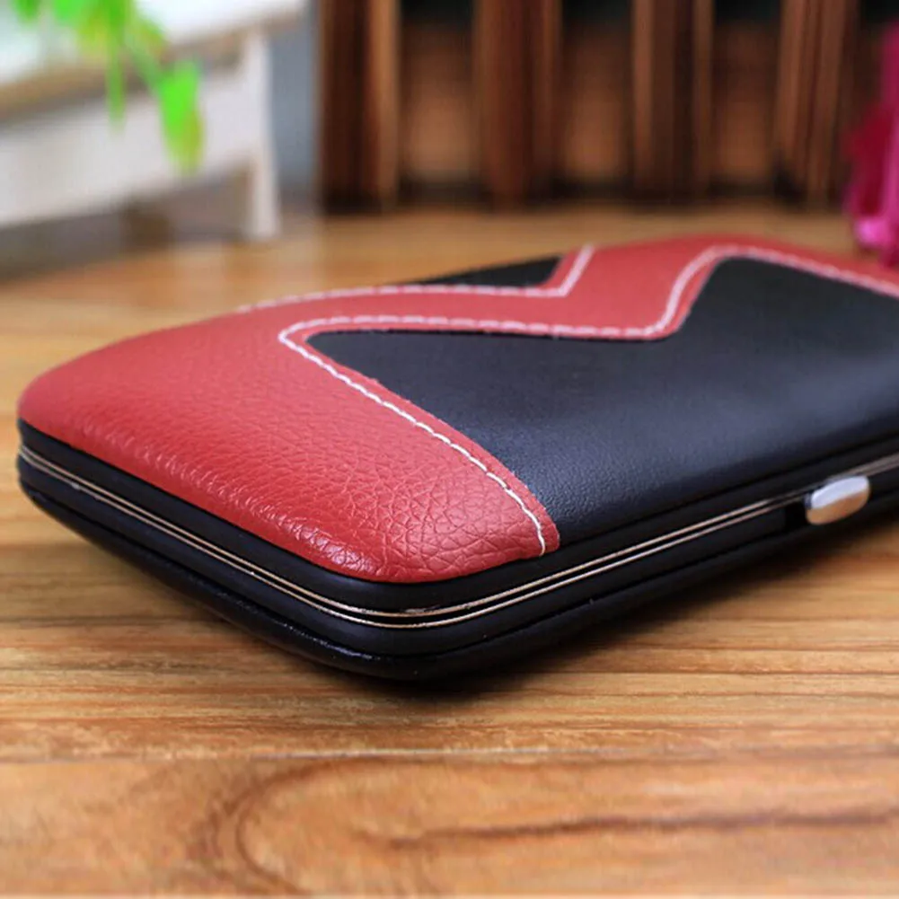 

10 Pcs Pedicure Manicure Set Nail Clippers Cleaner Cuticle Grooming Kit with Case KG66