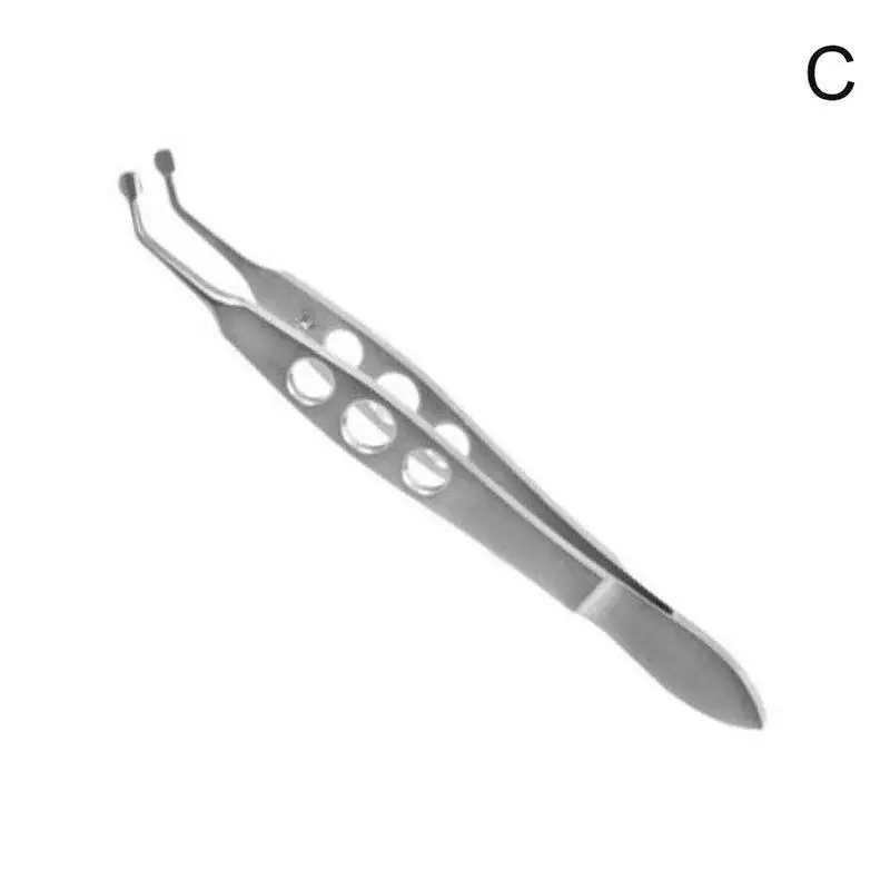 Металлический офтальмологический пальпебральный массажный зажим для пинцета Meibomian Gland Flap velid surgeril инструмент щипцы зажим для жира глаз аппарат - Color: C