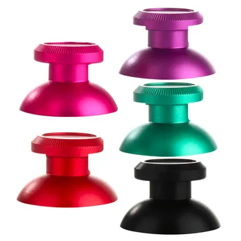 

2pcs Universal 3D Thumbstick Cap Aluminum Alloy Metallic Metal Analogue Analog Joystick Stick Module For PS4 Controller