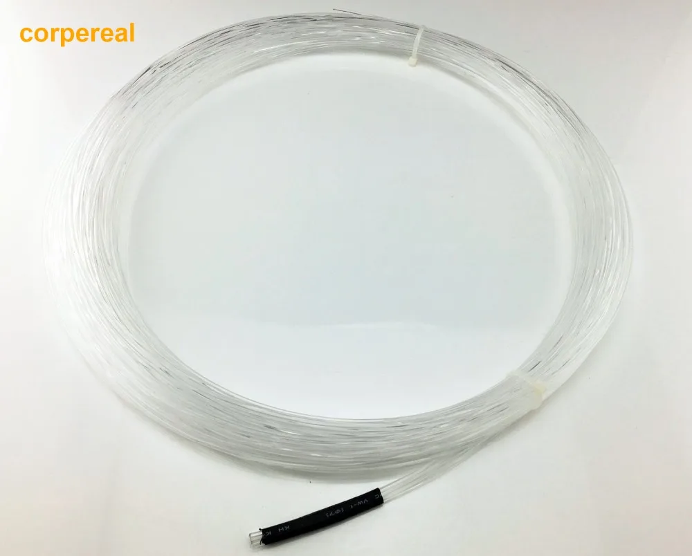 50 Strands 0.75MM PS Plastic Fiber Optic Cables With 2M Long For