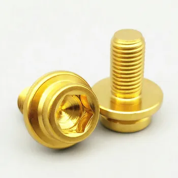 

Titanium Bolt Axis Screws Mountain Bike M8 x15mm Ti Bolts Steel Color Gold Color Multicolor Ti Screws Ti Fastener 2/6pcs