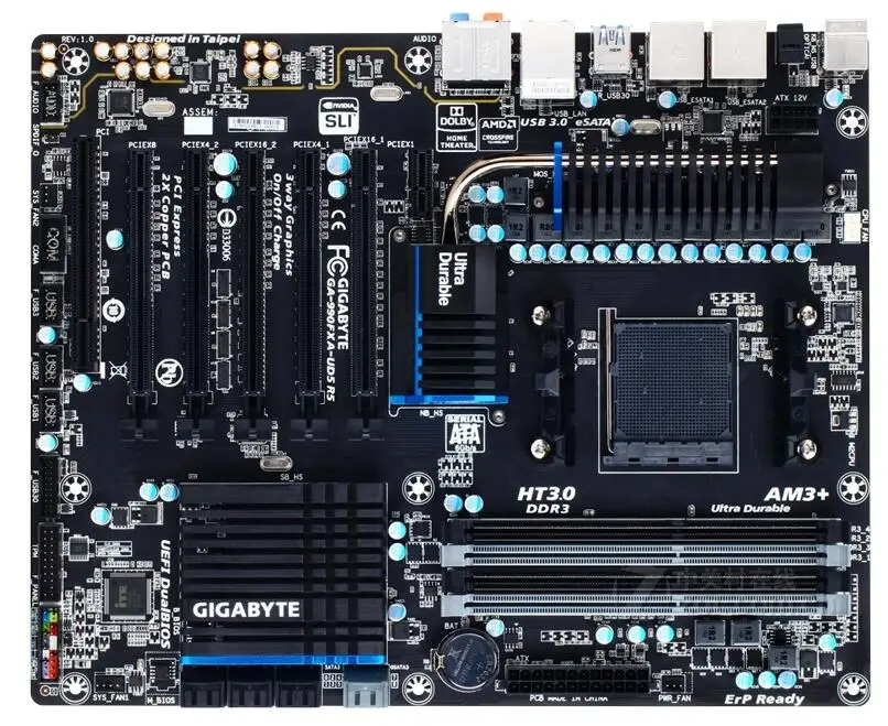 

For Gigabyte GA-990FXA-UD5-R5 Original Used Desktop Motherboard 990FXA-UD5-R5 for AMD 990FX Socket AM3 AM3+ DDR3 On Sale