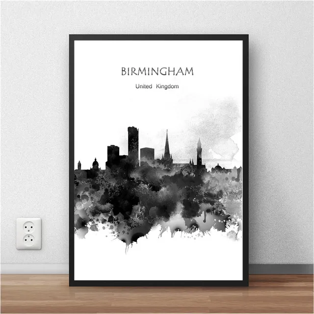 World City Watercolor BIRMINGHAM UK Print Poster Home Decor Abstract Mesmerizing Home Decor Stores In Birmingham Al World City Watercolor BIRMINGHAM UK Print Poster Home Decor Abstract Mesmerizing Home Decor Stores In Birmingham Al