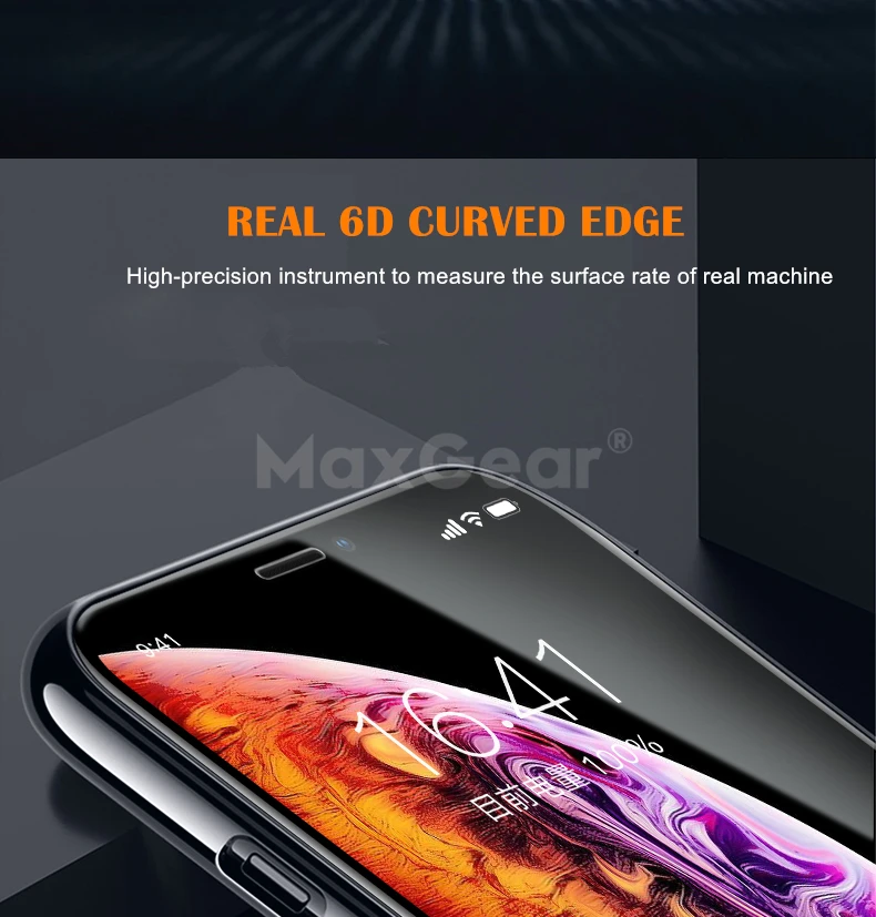 MaxGear закаленное стекло для iPhone XS полное покрытие защитное стекло 9H протектор экрана для iPhone XS Max XR X 6 7 8 plus 6s пленка