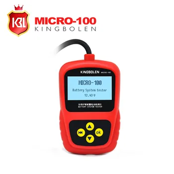 

MICRO-100 12V Car Battery Tester 1100CCA Automotive Battery Analyzer Multi-Languages BAD Cell Test Battery Than BT100 Pro