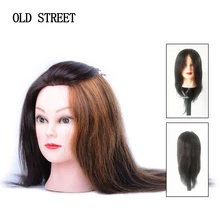 16inch Mannequin Head Straight 100% Human Hair Hairdresser Training Perm Bleaching Dyeing Haircut Manikin Cosmetology Doll Head 16inch Mannequin Head Straight 100% Human Hair Hairdresser Training Perm Bleaching Dyeing Haircut Manikin Cosmetology Doll Head