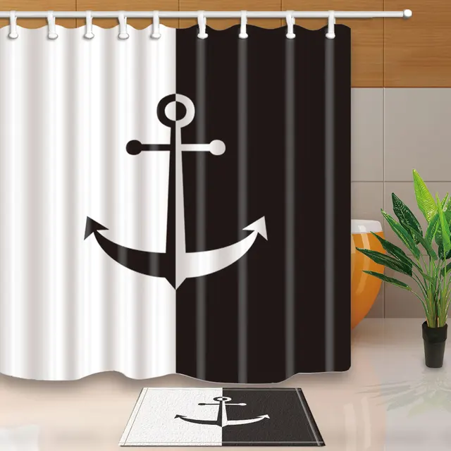 Buy Unique Design Shower Curtains Boat Anchor Bathroom