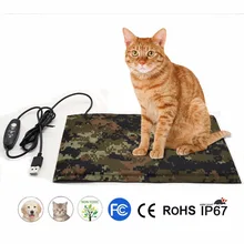 5 в ткань Оксфорд USB Электрический нагревательный коврик-грелка одеяло для кошек собак против царапин водонепроницаемый Зимний теплый коврик для домашних животных