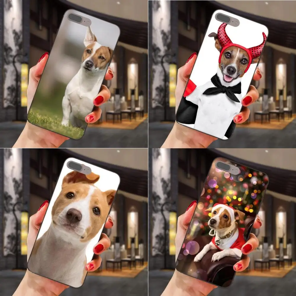 

For Xiaomi Mi Mix Max Note 2 2S 3 5X 6 6X 8 9 SE A1 A2 Lite Play Pro F1 Soft TPU Phone Capa Cute Jack Russell Terrier Dog Puppy