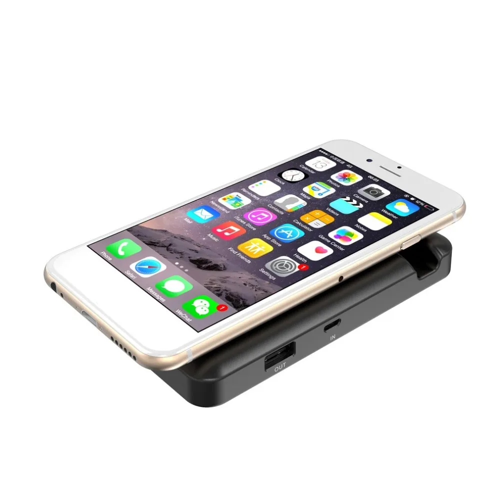 Wopow QI Wireless Charger Power Bank 4000mah with Digital Display 5V 1.5A 5W External Battery Powerbank for iPhone 8 8plus X