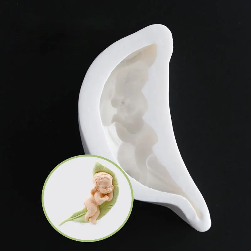 

Cute Angel Baby Banana Silicone Fondant Mold Cake Decorating Tool Chocolate Gumpaste Molds, Sugarcraft, Kitchen Accessories