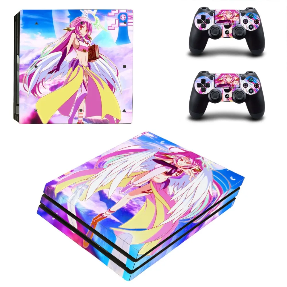 

Anime Cute Girl No Game No Life PS4 Pro Skin Sticker For PlayStation 4 Console and 2 Controllers PS4 Pro Stickers Decal Vinyl