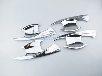 

Accessories For Toyota Fortuner SW4 2016 2017 2018 Door Handle Bowl Insert Cover Trim Panel Chrome Detector Car Styling