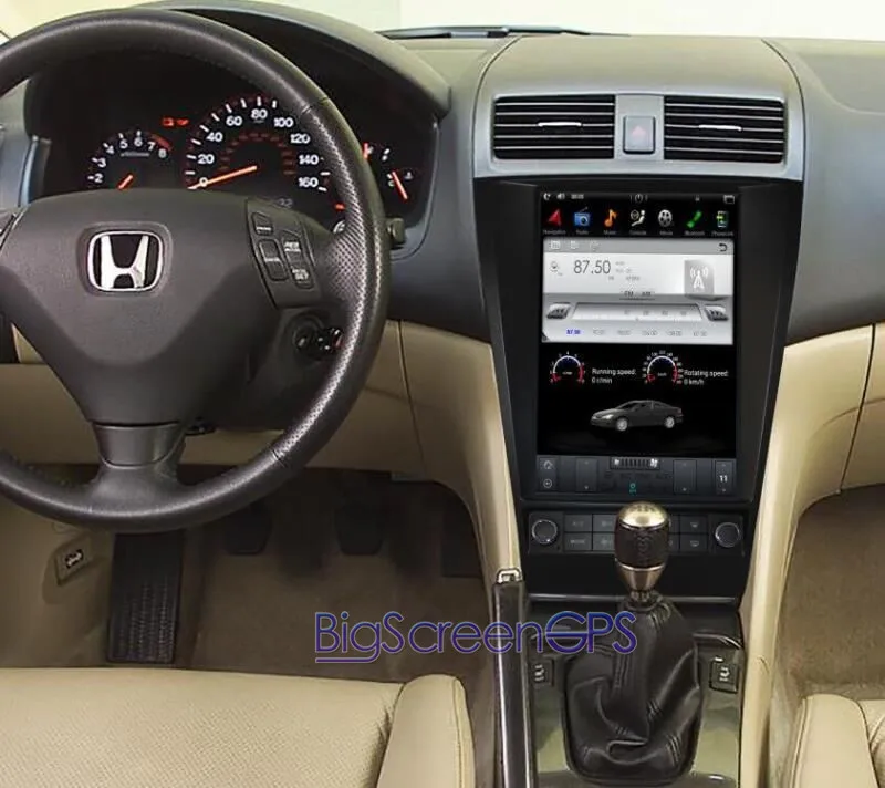 Android 8,1 Tesla стиль автомобиля gps навигация для Honda Accord 7 семь 2003-2007 головное устройство мультимедийный радио магнитофон carplay