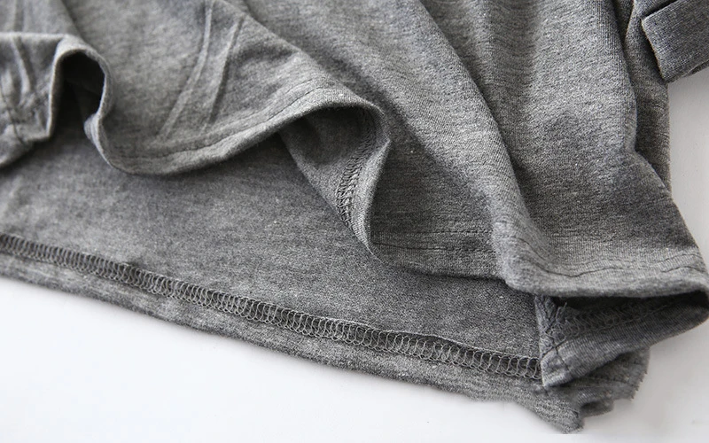 Womens top Modal long sleeve O-neck t shirt all match tee pink gray white t shirt women bts Tops