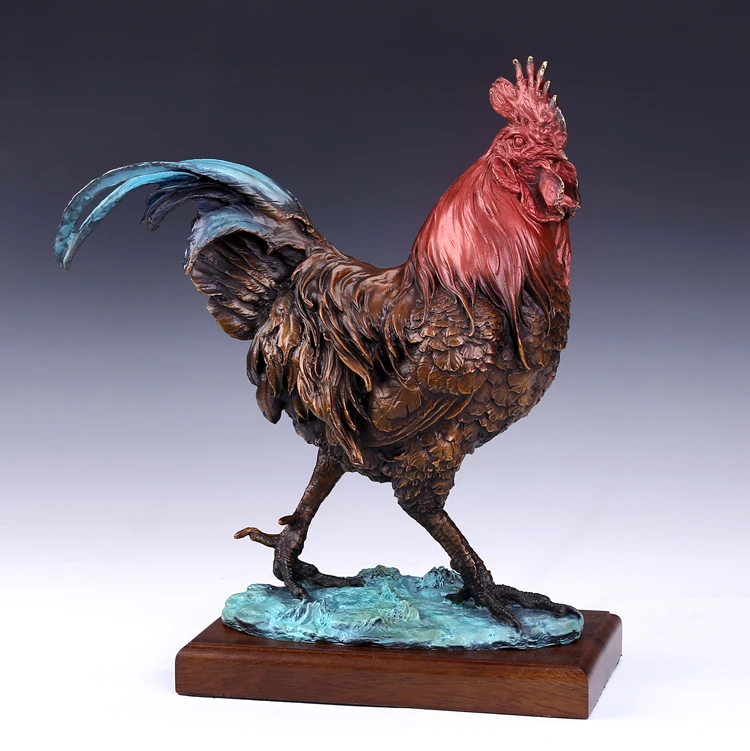 

ornaments crafts Chinese style decoration Feng Shui auspicious Rooster business gifts the most favorable auspices