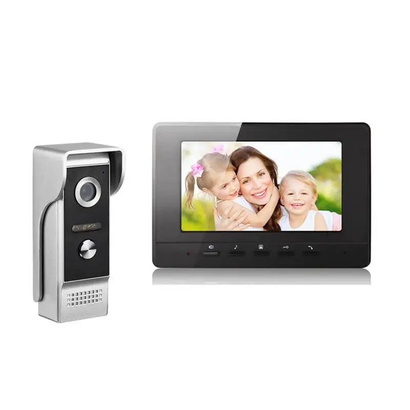 

7" Video Door Phone Intercom Doorbell With IR Camera 700 TV Line Access Control System