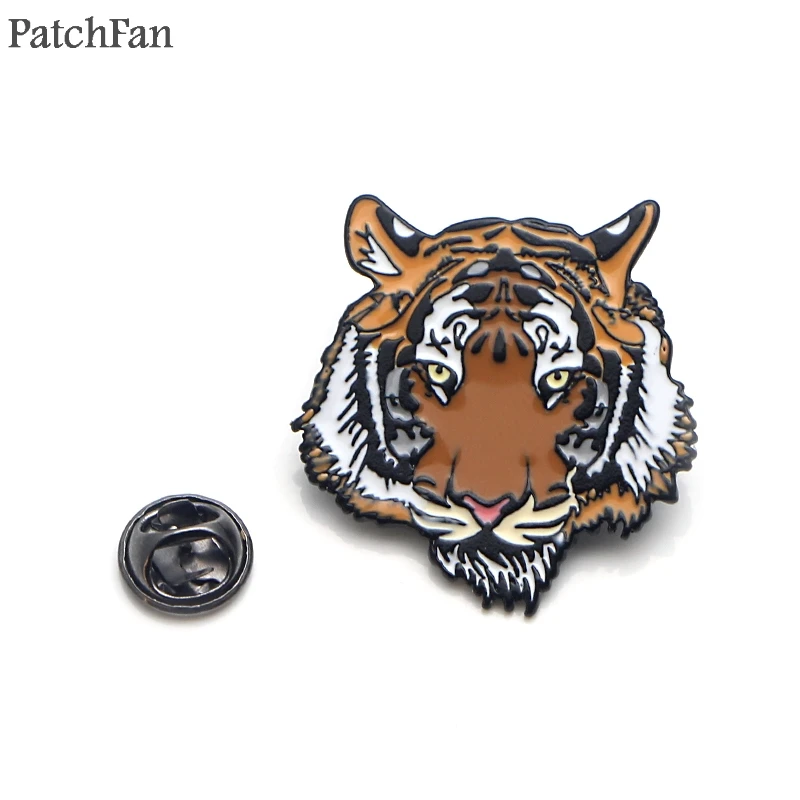 1 Patchfan Тигр медведь животные цинковый сплав галстук булавки значки para рубашка сумка Одежда Кепка рюкзак броши для обуви значок украшения A1860 - Цвет: 1