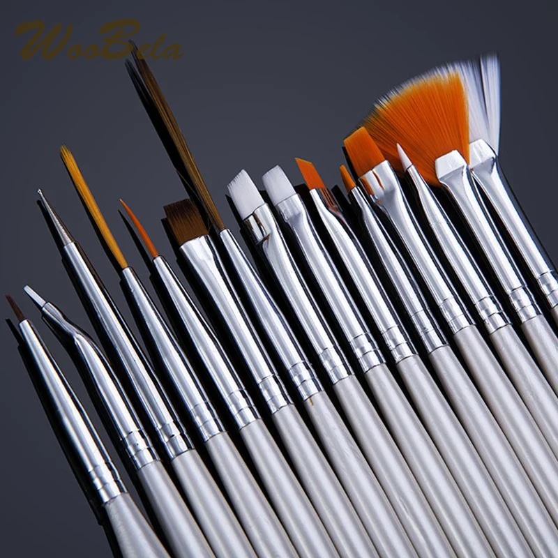 15 шт. набор кистей для маникюра УФ гель|brush set nail|brush manicurenail art brush |
