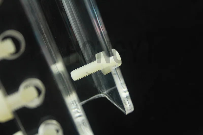 Acrylic aquarium dosing pump hose tube holder 4/6/8 hole burette tube rack hanging bracket mount For fish tank 1 piece