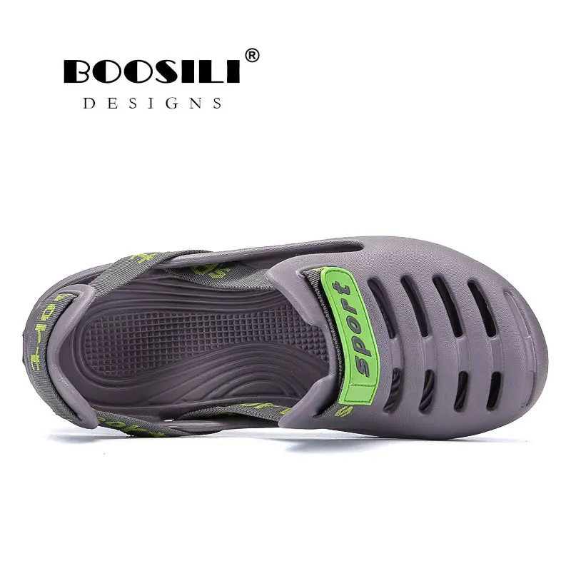 2019 Sale Real Brand Fashion Sandals Eva Clogs Swimming Shoes Men Croc Band Summer Water Black White Air Beach Garden Mens Shoe