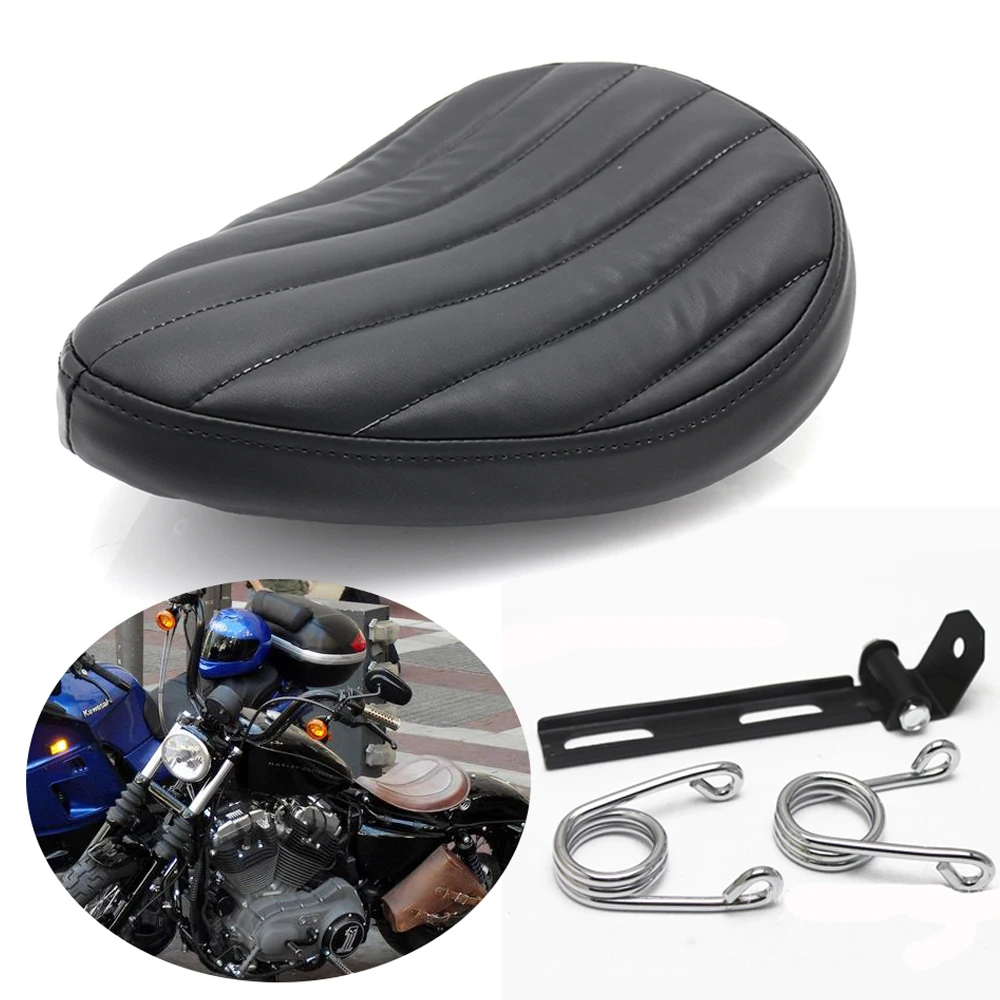 

Motorcycle 3" Chrome Spring SOLO Seat Bracket Fit For Harley Sportster 883 1200 XL Chopper Bobber Custom