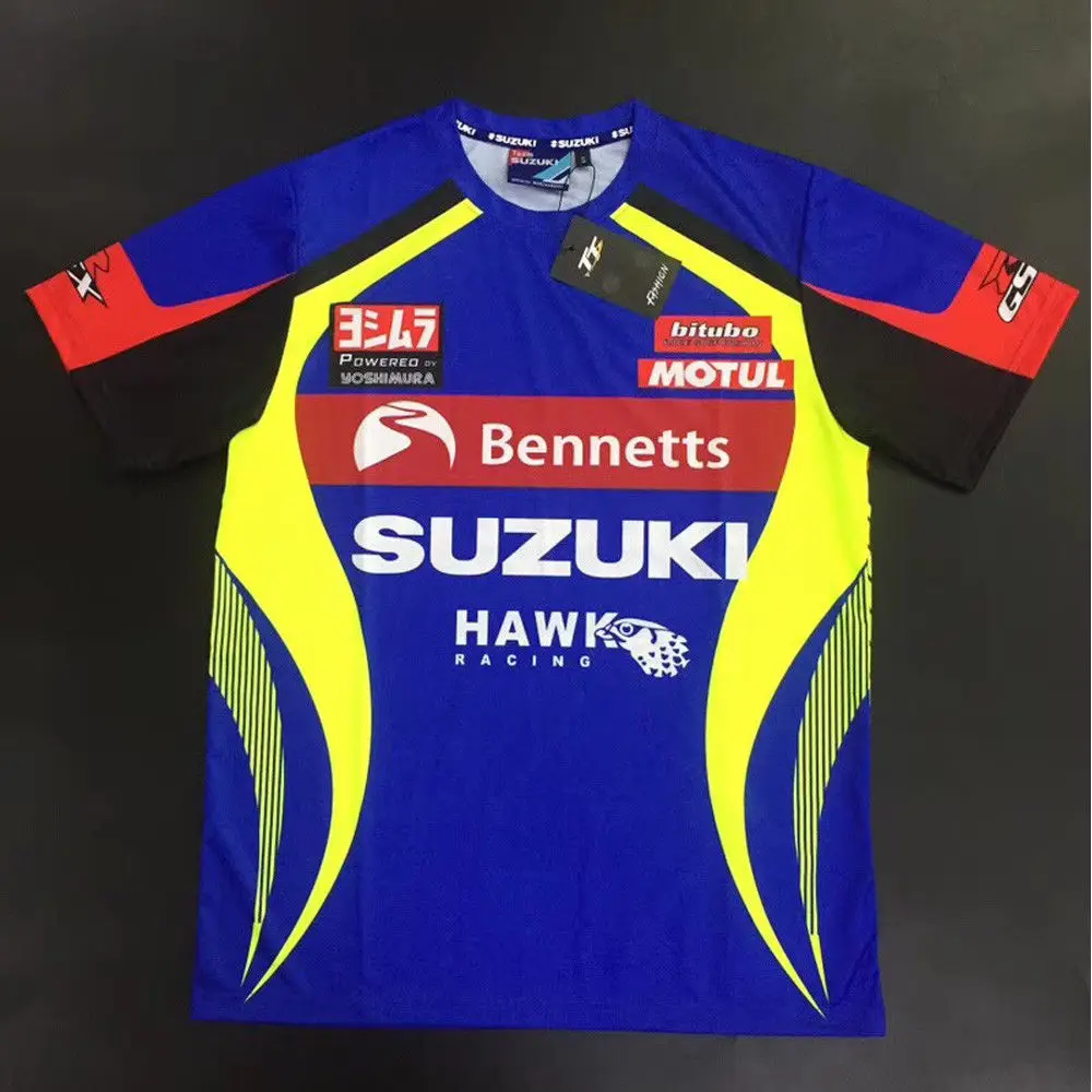 Yoshimura Suzuki Racing Team Fashion Cotton Casual Tops Mens T-shirt New