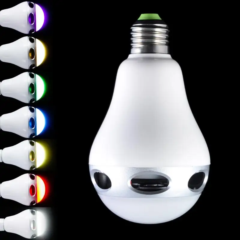 E27 Smart Wireless Bluetooth Audio Speaker LED Bulb Light Lamp Multiple color Remote Control