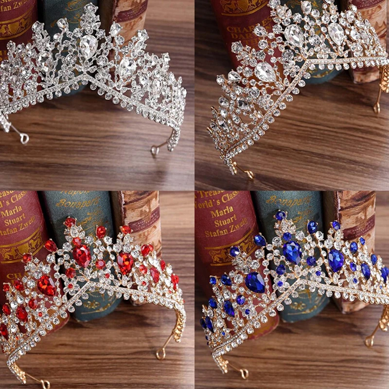 

Crystal Bridal Rhinestone Crowns Hair Ornament Hairband Wedding Accessories Diadem Girls Quinceanera Party Tiaras