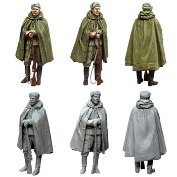 

Assembly Unpainted Scale 1/35 Soviet man officer figure Historical Resin Model