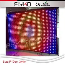 Rgb 3в1 занавес полносветодио дный цветный СВЕТОДИОДНЫЙ видео занавес