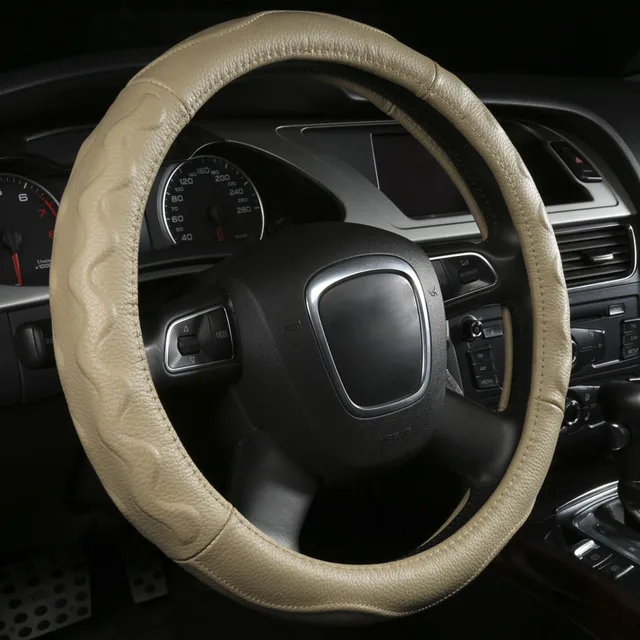 Genuine Leather Car Steering Wheel Cover For BMW 5Series E60 F10 G30