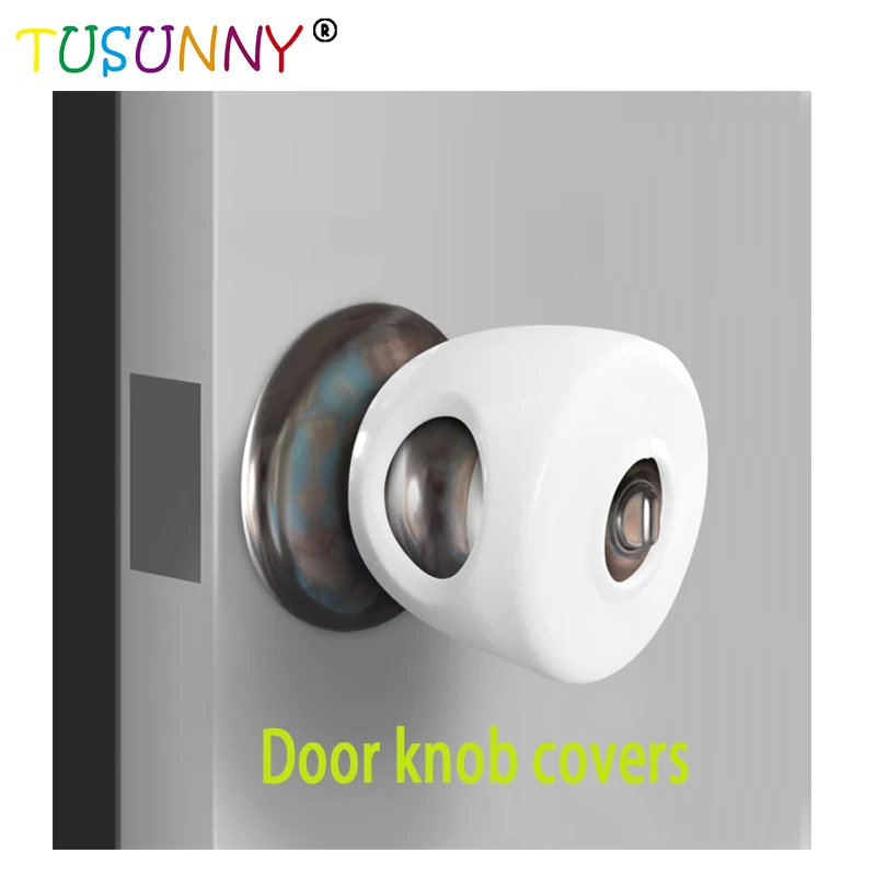 Tusunny 4pcs Wholesale Baby Safety Rubber Door Knob Covers Door