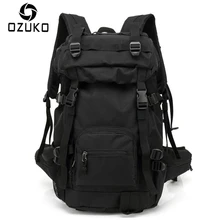 ozuko бренд большой Ёмкость путешествия Для мужчин рюкзак Повседневное Рюкзаки Ткань Оксфорд Водонепроницаемый и прочный рюкзак сумка