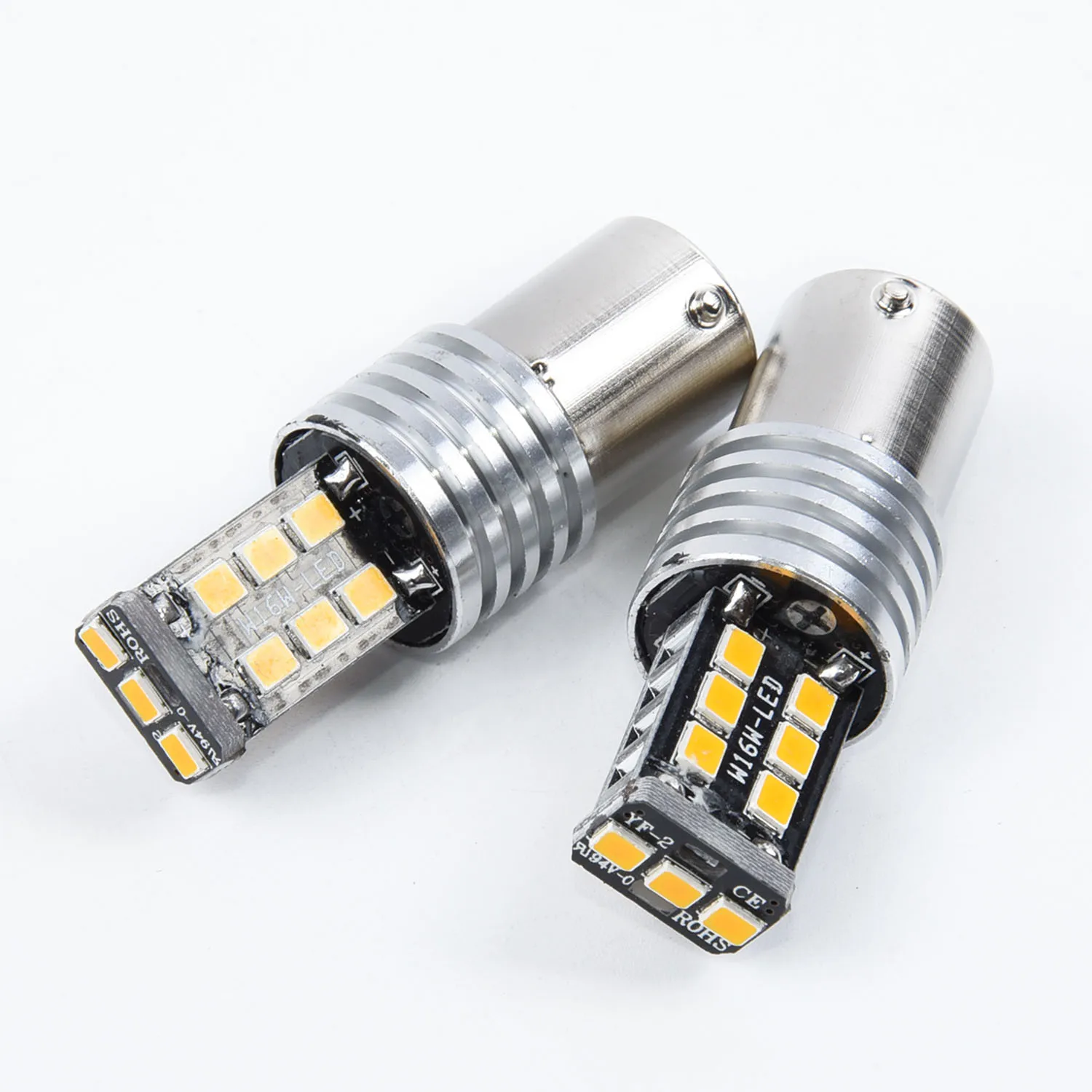 Желтый и оранжевый 1156-2835 15-SMD BA15S P21/5 W светодиодная лампа для авто сигнальные огни автомобиля лампы